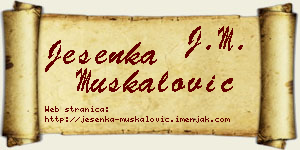 Jesenka Muskalović vizit kartica